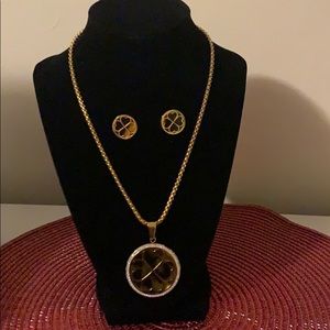 Necklace with matching earrings